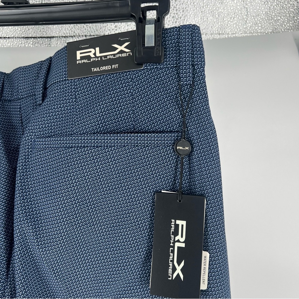 RLX Ralph Lauren Tailored Fit Water Repellent Blue‎ Patterned Golf Pants